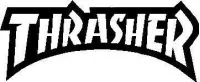 Custom THRASHER Decals and THRASHER Stickers Any Size & Color