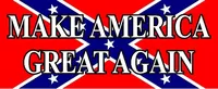 Rebel Flag MAGA Decal / Sticker 04