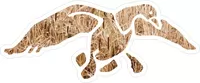 Wetland Camo Duck Decal / Sticker 09