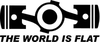 The World Is Flat Decal / Sticker 01