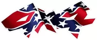 Z 4x4 Confederate Flag Decal / Sticker 20