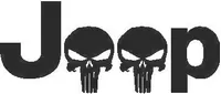 Jeep Skulls Decal / Sticker 02