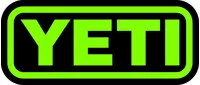 Lime Green and Black YETI Coolers Decal / Sticker 05