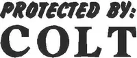 Protected by Colt Decal / Sticker