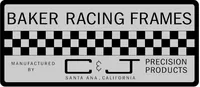 Baker Racing Frames Decal / Sticker 01