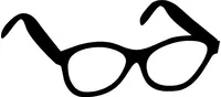 Eye Glasses Decal / Sticker 01