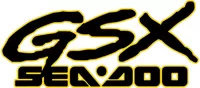 Yellow and Black Sea-Doo GSX Decal / Sticker 39