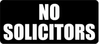 No Solicitors Decal / Sticker 01