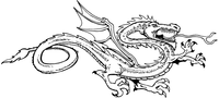 Dragon Mascot Decal / Sticker