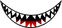 Shark Teeth Decal / Sticker 17