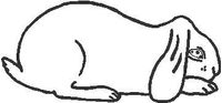Bunny Rabbit Decal / Sticker 01