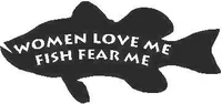 Fish Fear Me Decal / Sticker