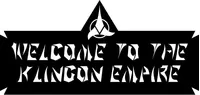 Welcome to the Klingon Empire Decal / Sticker 01