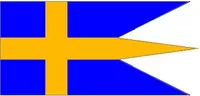 Swedish Naval Flag Decal / Sticker 02