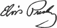 Elvis Autograph Decal / Sticker