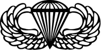 Army Jump Wings Decal / Sticker 01