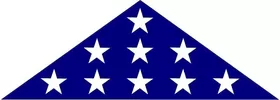 American Burial Flag Decal / Sticker 45