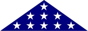 American Burial Flag Decal / Sticker 45