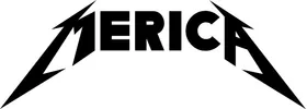 Metallica Style Merica Decal / Sticker 02