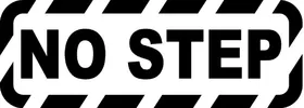 NO STEP Decal / Sticker 01