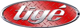 Simulated 3D Chrome Red Diamond  Plate Tige Decal / Sticker 23