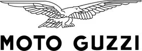 Moto Guzzi Eagle and Lettering Decal / Sticker 04