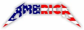Metallica Style America Decal / Sticker 04