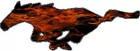 Flaming Horse Decal / Sticker