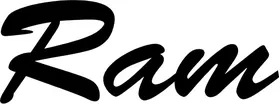 Ram Lettering Decal / Sticker 07