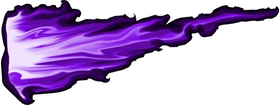 Purple True Fire Decal / Sticker 309b