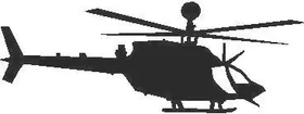 OH58DKIWA Warrior Helicopter Decal / Sticker