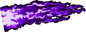 Purple True Fire Decal / Sticker 304b