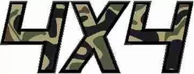 Z Camouflage 4x4 Decal / Sticker 21