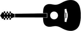 Acoustic Guitar Decal / Sticker 01