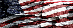 American Flag Rocks Decal / Sticker 37