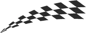 Checkered Flag Decal / Sticker 41