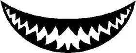 Shark Teeth Decal / Sticker 15