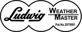 Ludwig Weather Master Decal / Sticker 05