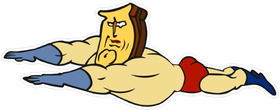 Powdered Toast Man Decal / Sticker 03