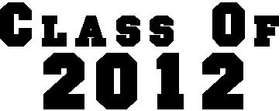 Class Of 2012 Decal / Sticker