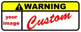 CUSTOM Warning Label Decal / Sticker 01