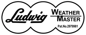 Ludwig Weather Master Decal / Sticker 10
