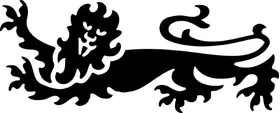 Rampant Lion Decal / Sticker 03