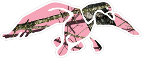 Pink Camo Duck Hunting Decal / Sticker