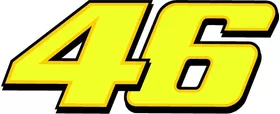 46 Valentino Rossi Decal / Sticker e