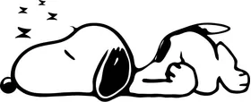 Sleeping Snoopy Decal / Sticker 09