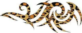 Leopard Print Tribal Decal / Sticker