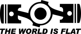 The World Is Flat Decal / Sticker 01