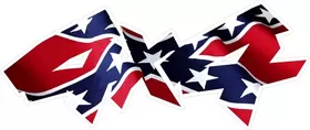 Z 4x4 Confederate Flag Decal / Sticker 20