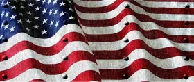 American Flag with Rivets Decal / Sticker 40